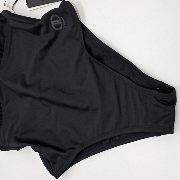 DKNY T-Back One-Piece Swimsuit Black XS - Picture 8 of 14